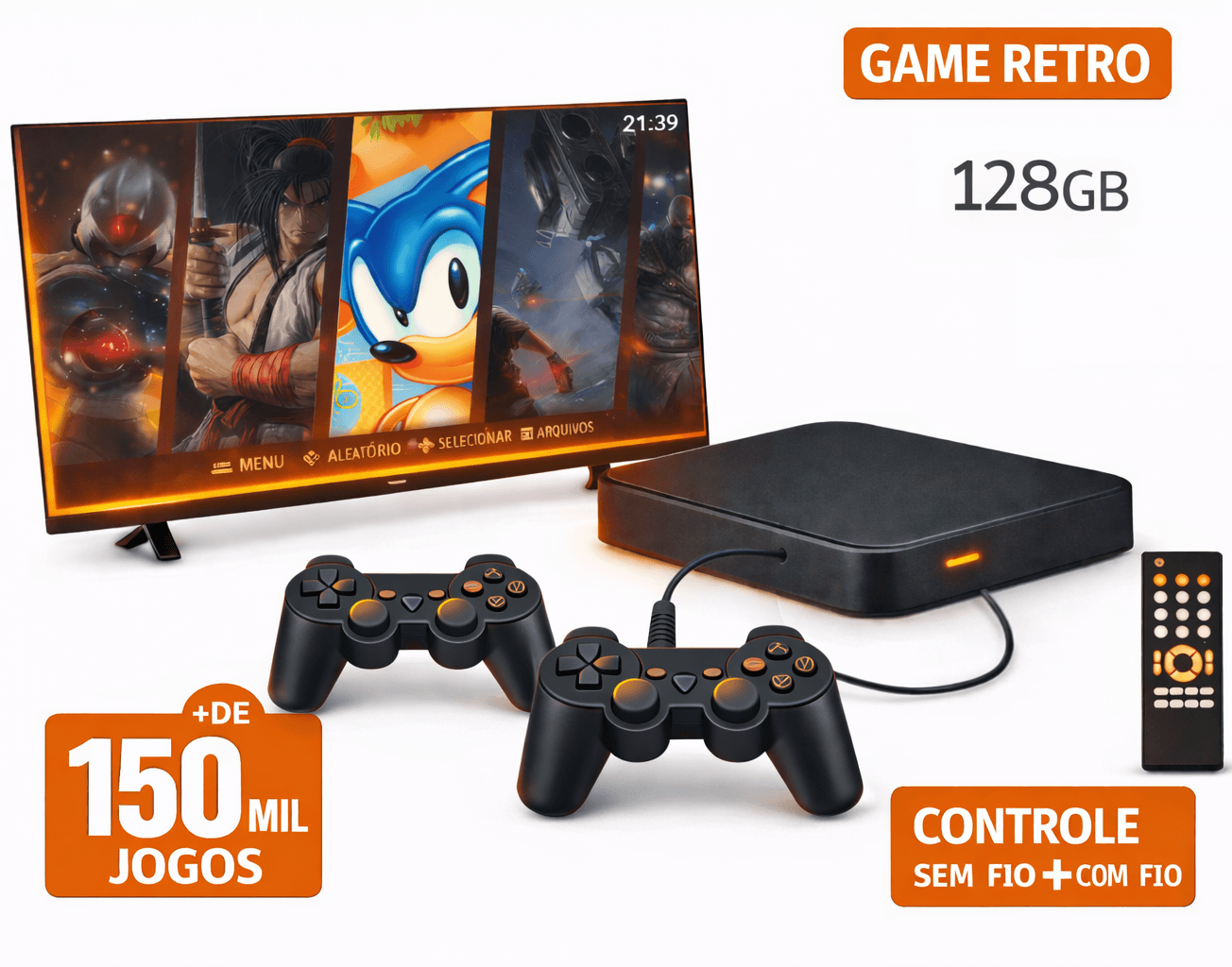 GAME 2 RETRO — 128GB · 1+1 controles