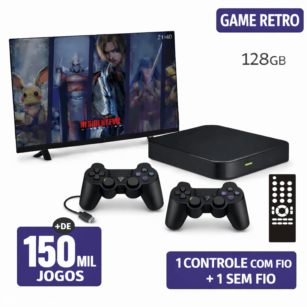 GAME 2 RETRO — 64GB · 1+1 controles