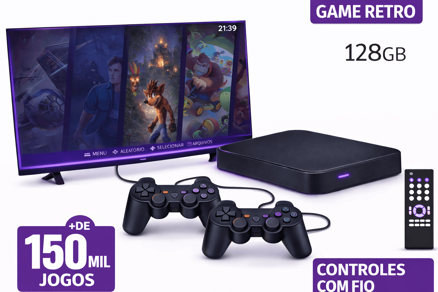 GAME 3 RETRO — 128GB · 1+1 controles - foto 2