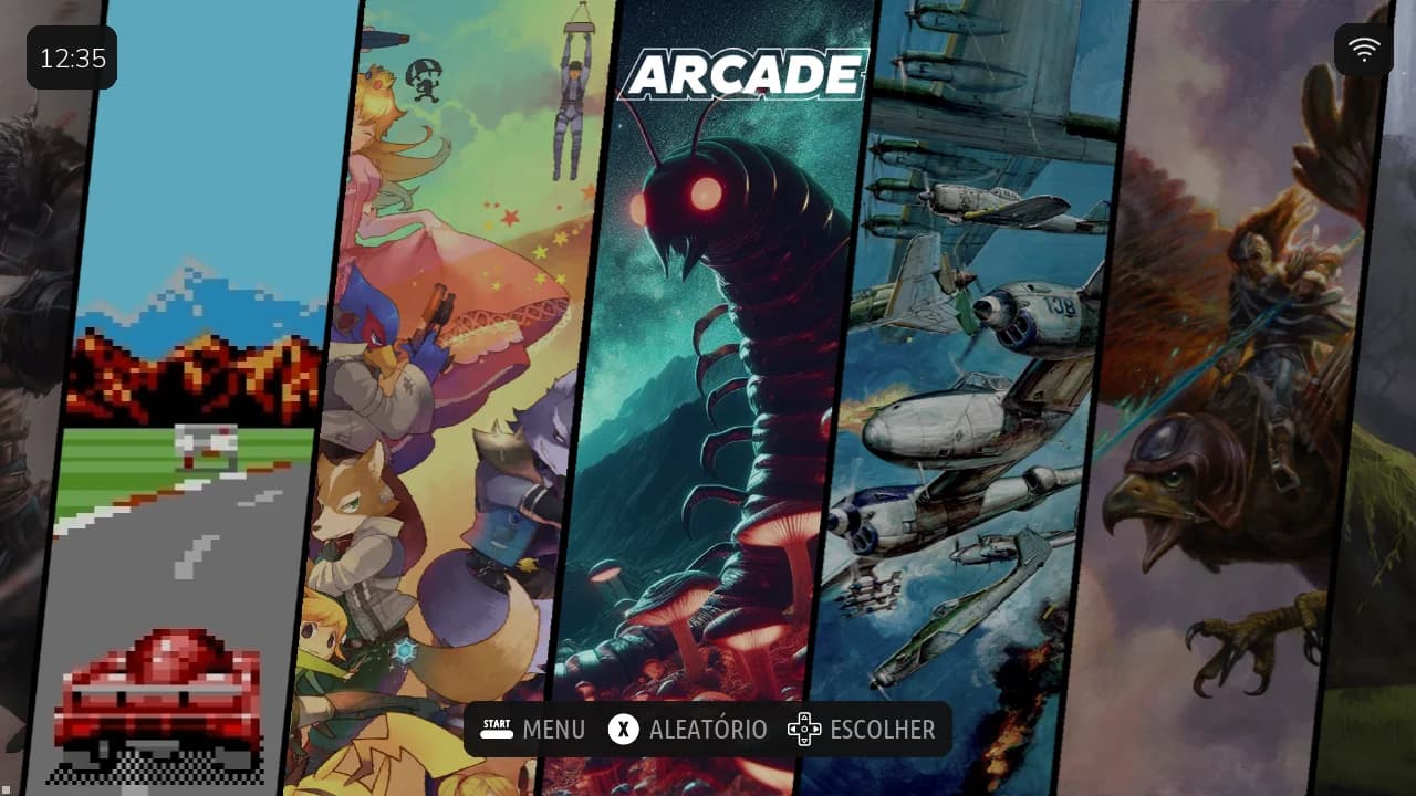 Carrossel do Retro Elite 5.0 na categoria Arcade